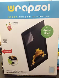 WRAPSOL-CMPAP011-SO Clear Anti-Smudge Screen Protector Film for iPad gen 2&3,NEW - Picture 1 of 2