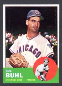 1963 TOPPS #175  Bob Buhl  CHICAGO CUBS  EX-MINT  A