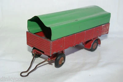 DINKY TOYS 70 RIMORCHIO BACHEE GRANDE RIMORCHIO COPERTO OTTIME CONDIZIONI - Immagine 1 di 4