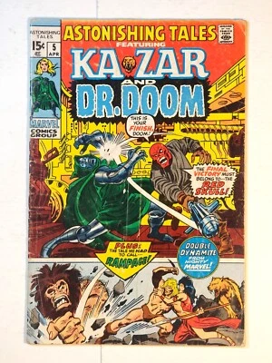 Astonishing Tales 5 Marvel Comics 1971 Barry Smith George Tuska Dr. Doom Ka-Zar - Image 1 of 4