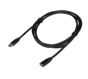 Cable de extensión tipo C macho a hembra carga datos audio video transferencia 5 pies - Imagen 1 de 5