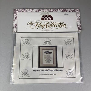 The Posy Collection Historic Michie Tavern Sampler Kit de punto de cruz contado Nuevo en paquete - Imagen 1 de 7