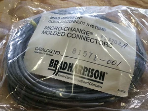 BRAD HARRISON 81571-001 4 PIN, 18AWG, MALE, 1/2"NPT, 3FT, GRAY WIRES *NEW!* - Picture 1 of 3