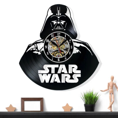 Reloj de pared Star Wars Darth Vader disco vinilo regalo ideas sorpresa amigos decoración Foto 1 de 4