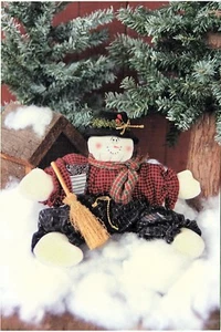 # 100 Muñeco de Nieve Warm at Heart 7" muñeca de tela original PATRÓN por Bonnie B Buttons  - Imagen 1 de 1