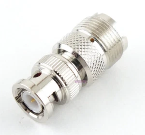 BNC Male to UHF Female Coax Adapter Connector - USA Ham Radio Seller - Picture 1 of 2