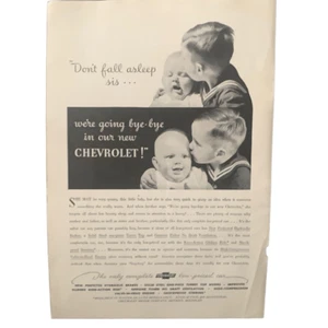 Vintage 1936 Chevrolet Don’t Fall Asleep Sis Ad Advertisement - Picture 1 of 4
