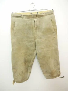 Sämisch Elch Lederhose arbeiten oder wandern Kniebund Säckler Handarbeit Gr.50 - Bild 1 von 8