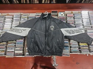Giacca PRO PLAYER Oakland Raiders Vintage anni '90 in Vera Pelle RARA - Foto 1 di 24