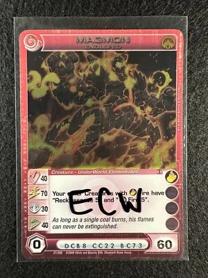 Chaotic TCG 3 Max ECW Magmon Engulfed 21/200 AU 1st Ed Foil Rare NM/LP a - Image 1 of 3