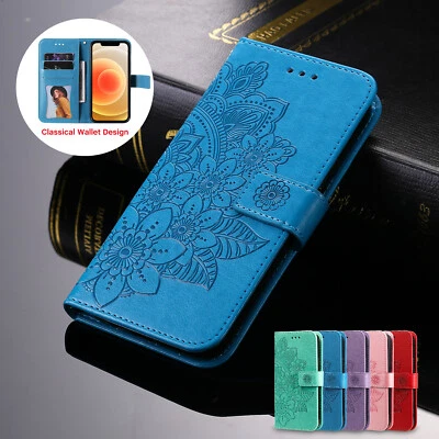 WOMEN Leather Wallet Case Flip Cover For iPhone 15 14 13 12 11 Pro Max XS XR 87+ - Image 1 of 4