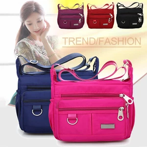 Damen Messenger Umhängetasche Schulter über Reisen Travel Handtasche Taschen DE - Bild 1 von 13