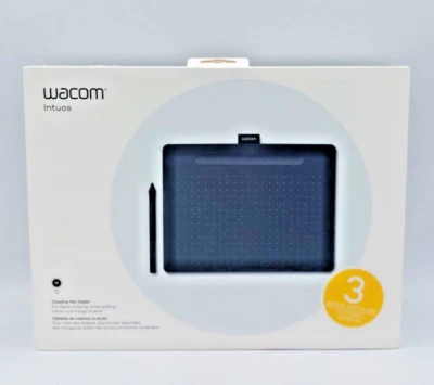 Wacom Intuos M - Drawing Tablet with Pen, Stylus Battery-free - Black S52A - Image 1 of 4