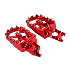 For Honda CRF150 CRF250 CRF450 Foot pegs Footrests WIDE FAT Anodized Billet Red