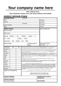 One Mobile Phone Repair Book A4 50 sets Duplicate NCR COLOUR - Picture 1 of 2