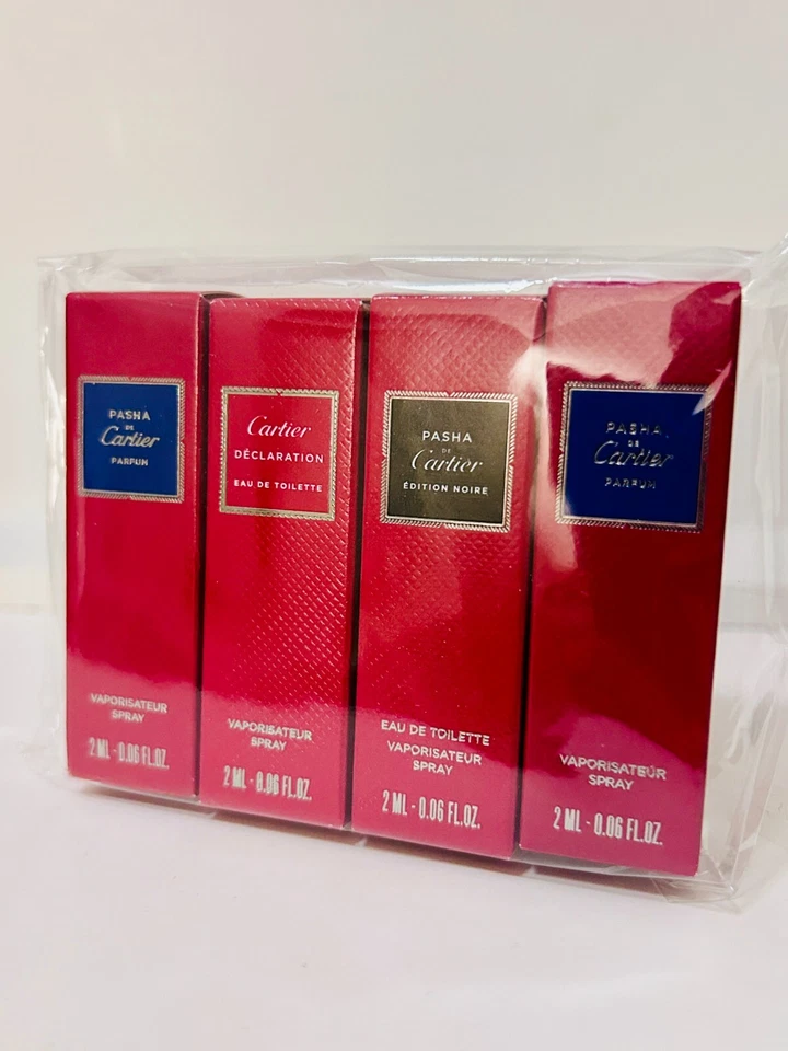 Juego de muestras Cartier PASHA, DÉCLARATION, PASHA Edition Noire muestras de 2 ml Foto 1 de 1