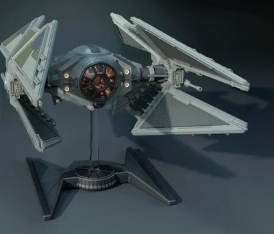 Star Wars 1/32 Scale Tie Avenger W Cockpit Model Kit Custom 3d Includes Stand - Image 1 of 4