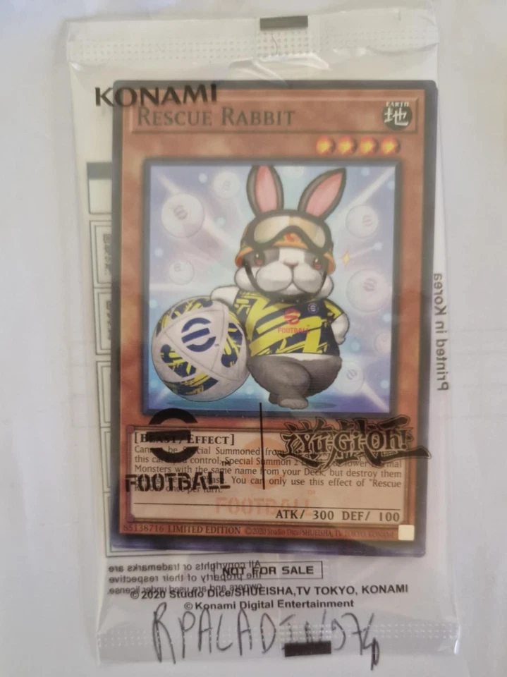 Yu-Gi-Oh! Pack promo Rescue rabbit / Neymar token EFC1-EN001 scellée - Photo 1/1