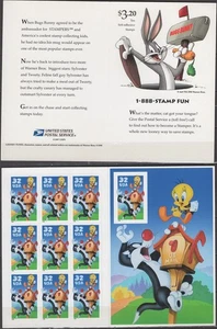 SC# 3204 - 1998 32¢ Tweety & Sylvester Regular Souvenir Sheet of 10 - Picture 1 of 1