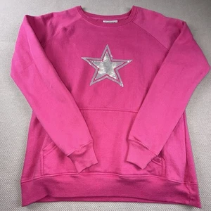 Cowboys Her Style Sweatshirt mit Rundhalsausschnitt Damen Large rosa blau Fußballbekleidung - Bild 1 von 8