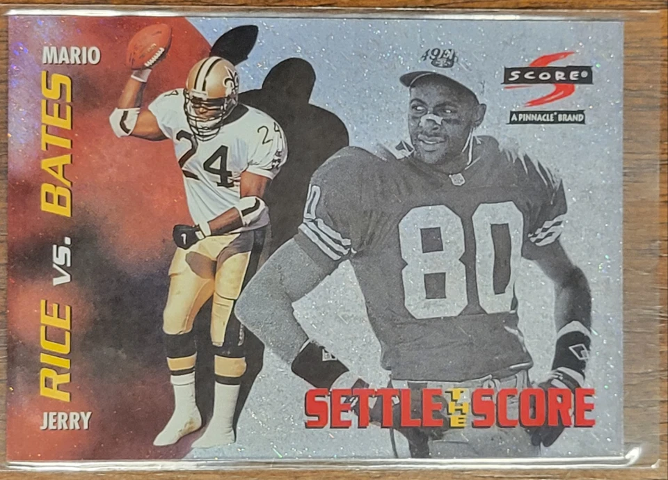 1996 Score Settle the Score Jerry Rice Mario Bates #27 HOF - Imagem 1 de 1