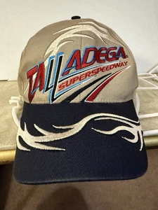 Cappello Talladega Superspeedway fiamma ricamato NASCAR ISC Alabama berretto regolabile - Foto 1 di 7