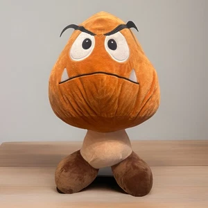 GIANT GOOMBA 20" Stuffed Plush Toy Large Nintendo 2022 Super Mario WITH TAGS - Picture 1 of 8