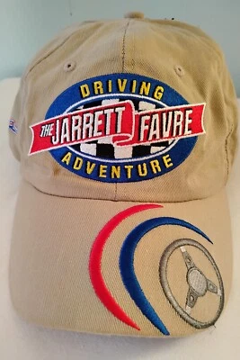 Gorra The Jarrett Favre Driving Adventure Sombrero Beige Correa Trasera Ajustable  Foto 1 de 4