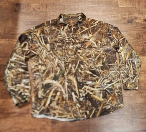 Game Winner Shirt Mens LARGE Realtree Camo Button Down Outdoor Hunting Fishing - Picture 1 of 14