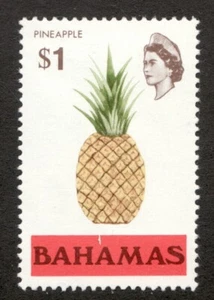 1976 Bahamas Sc# 328 - $1 QEII, Pineapple Industry - MH Cv$6.50 - Picture 1 of 1