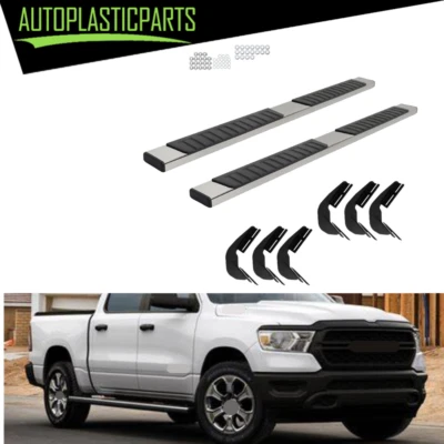 Side Step 6" Fit For Dodge Ram 1500 Quad Cab 2019 2020 2021-2023 Running Boards - Image 1 of 4