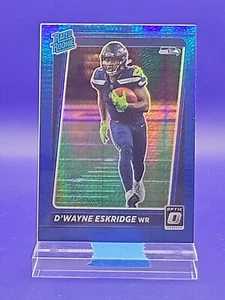 D'wayne Eskridge 2021 Donruss Optic Blue Hyper Prizm Rated Rookie SP 🔥 Seahawks - Picture 1 of 2