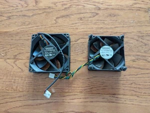 Qty 2 Foxconn Computer Case Fans - 80mm / 90mm - PVA080G12Q / PVA092G12S - Picture 1 of 5