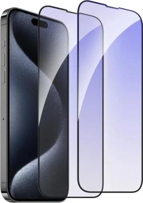 2x For iPhone 15/14/13/12/11 Pro Anti-Blue Light Screen Protector Tempered Glass - Image 1 of 4