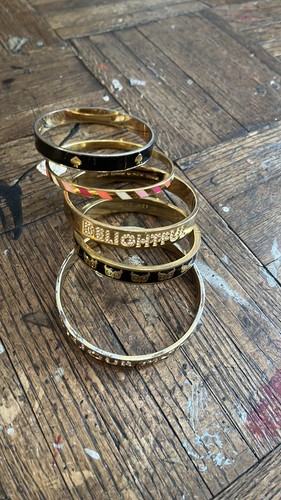 BRACCIALE KATE SPADE NEW YORK SMALTO E STRASS TONO ORO 5 Totali