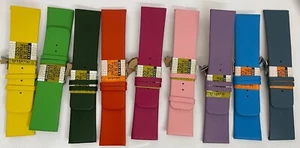 18mm bis 30mm LEDER-UHRENARMBAND bunte modische Farben Fashion Diloy Spanien