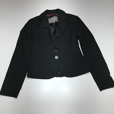 Chaqueta Blazer Colección Merona Mujer Talla 2 Negra Elastizada Trabajo Essentials Traje Foto 1 de 4