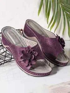 Cuña bohemia vintage superior recortada floral JFN 3D talla: 7,5 - Imagen 1 de 5