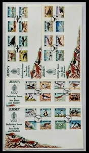 123.JERSEY 1997 - 1999 STAMP SEA BIRDS & WADERS SET/4 FDC - Picture 1 of 1