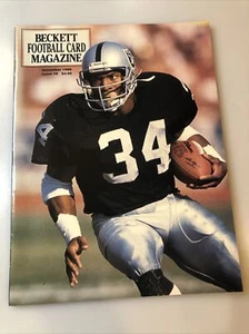 Beckett Fußballkarte Monatsmagazin November 1990 Ausgabe #8 Bo Jackson Warren Moon - Bild 1 von 6