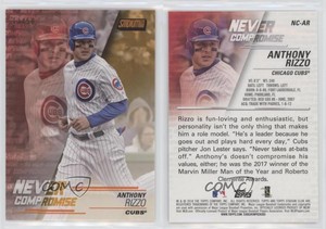 2018 Topps Stadium Club Never Compromise Orange /50 Anthony Rizzo #NC-AR