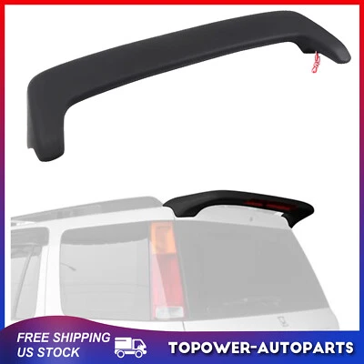 Labio de alerón de techo negro mate de plástico ABS con LED para Honda CR-V 1997-2001 SUV Foto 1 de 4