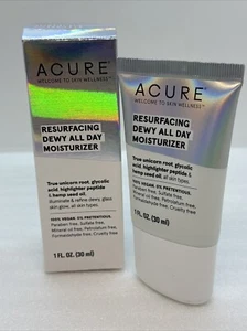 ACURE Resurfacing Dewy All Day Moisturizer 1 fl oz Illuminating Dewy Glow NIB - Picture 1 of 9