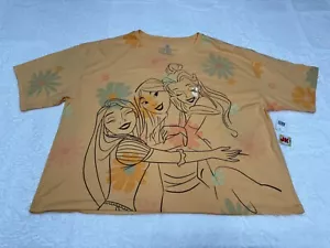 NEW Disney Shirt Womens 3X 3XL Yellow Princess Mulan Rapunzel Belle Parks Ladies - Picture 1 of 6