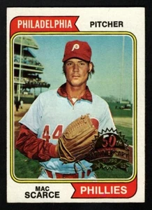 Mac Scarce 2023 Topps Heritage 50 aniversario recompra 1974 Topps #149 Phillies - Imagen 1 de 2