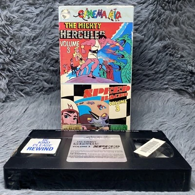 Cinema Kid: The Mighty Hercules V.3 Speed Racer V.3 VHS 1985 Animation Film - Image 1 of 4