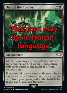 MTG OUT OF THE TOMBS 46 EXC - FUORI DALLE TOMBE - 40K - MAGIC - Bild 1 von 1