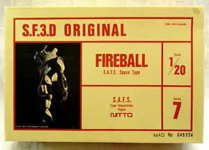 Vintage Nitto SF3D Original Fireball S.A.F.S. Space Type 1/20 Modell HINWEISE LESEN - Bild 1 von 4