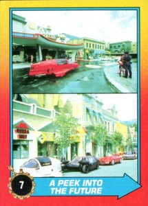 1989 Topps Back to the Future Part II #7 A Peek Into the Future