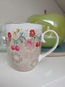 NEU Pip Studio Tasse 350 ml Cherry Khaki Becher Haferl Kirschen - Bild 1 von 4